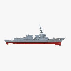 3D USS Ralph Johnson LOD4